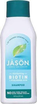 Jason Restorative Biotin Shampoo | To Strengthens & Repairs Damaged Hair | With Biotin, Vitamin B5 & Ginseng | No Parabens, Sulfates, Phthalates, Petrolatum, Artificial Colors | 16 Oz