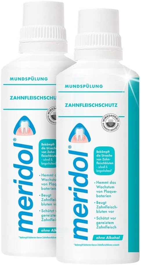Meridol 2x Mouth rinse Gingival barrier 400ml - without alcohol