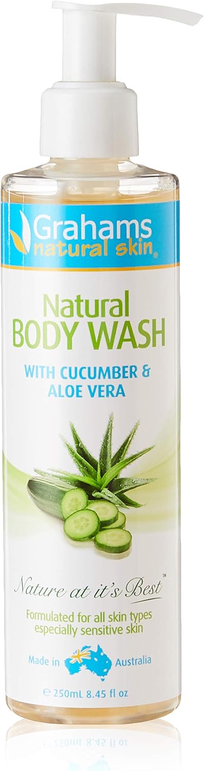 Grahams Natural 000186 Aloevera & Cucumber Body Wash (250ml)