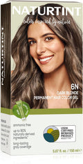 Naturtint Permanent Hair Color 6N Dark Blonde (Pack of 1), Ammonia Free, Vegan, Cruelty Free, up to 100% Gray Coverage, Long Lasting Results