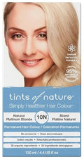 Tints of Nature 10N Natural Platinum Blonde Permanent Hair Dye, Nourishes Hair and Covers Greys, Ammonia-Free, 4.4 fl oz